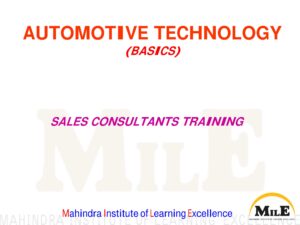 Automotive Technology Basics for Sales Training Consultants of MILE